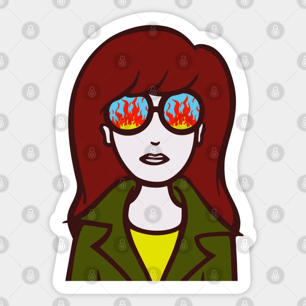Daria on Fire Sticker by Breakpoint